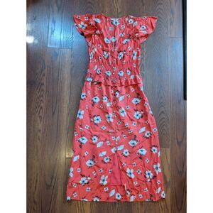 Rebecca Taylor Red Dress Tomato Girl Garden Party